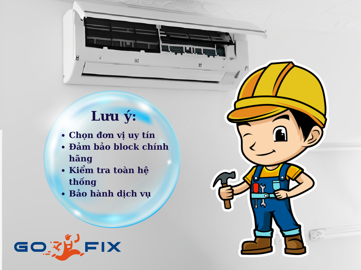 Lưu Ý Khi Thay Block Máy Lạnh