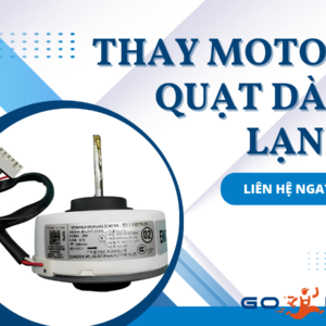 Thay motor quạt dàn lạnh 1HP