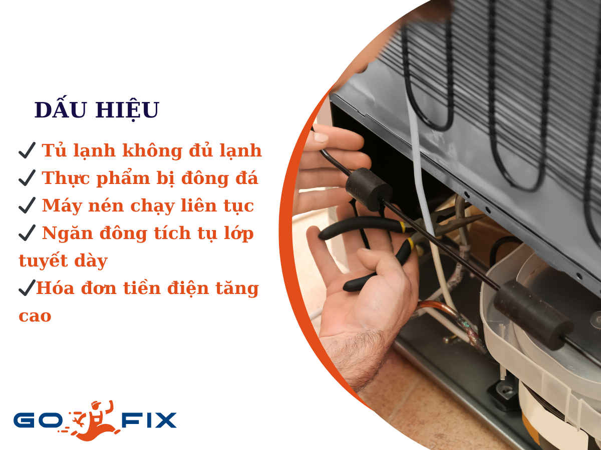 Dấu hiệu cần thay cảm biến của tủ lạnh