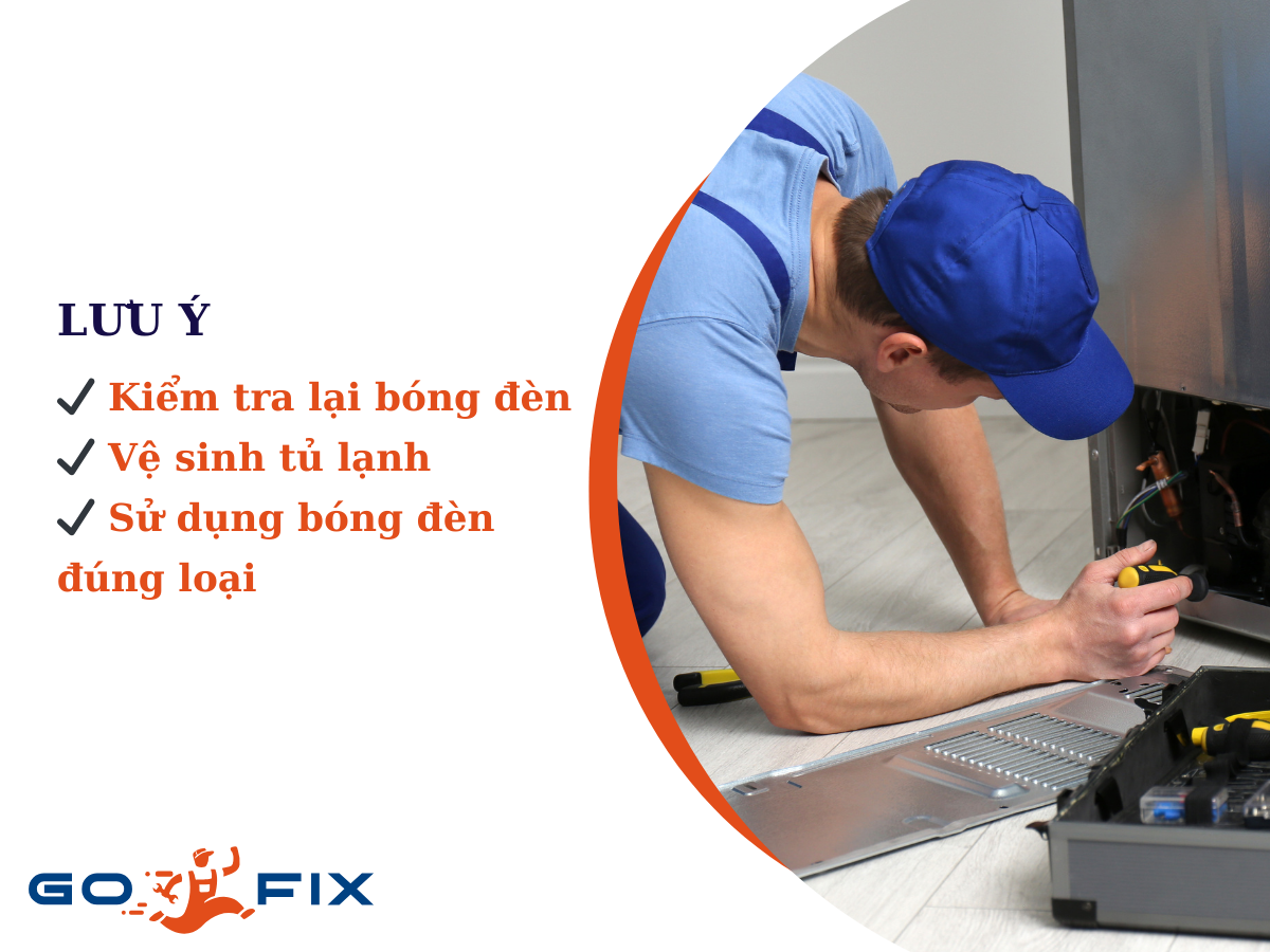 Lưu ý sau khi thay đèn tủ lạnh