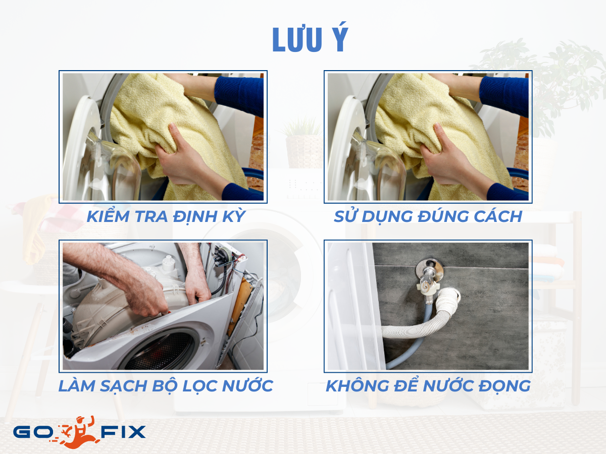 Lưu ý sau khi thay van máy giặt