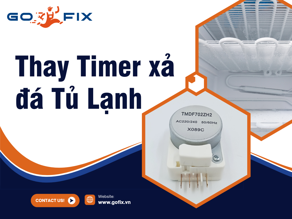 Thay timer xả đá