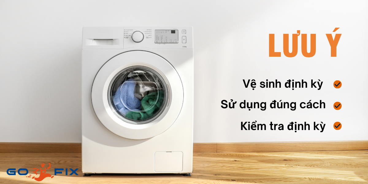 Lưu ý sau khi thay bơm xả máy giặt