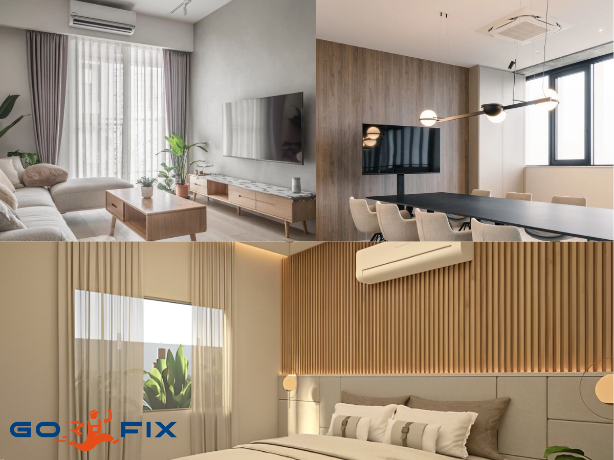 Những vị trí lắp đặt máy lạnh 1.5HP