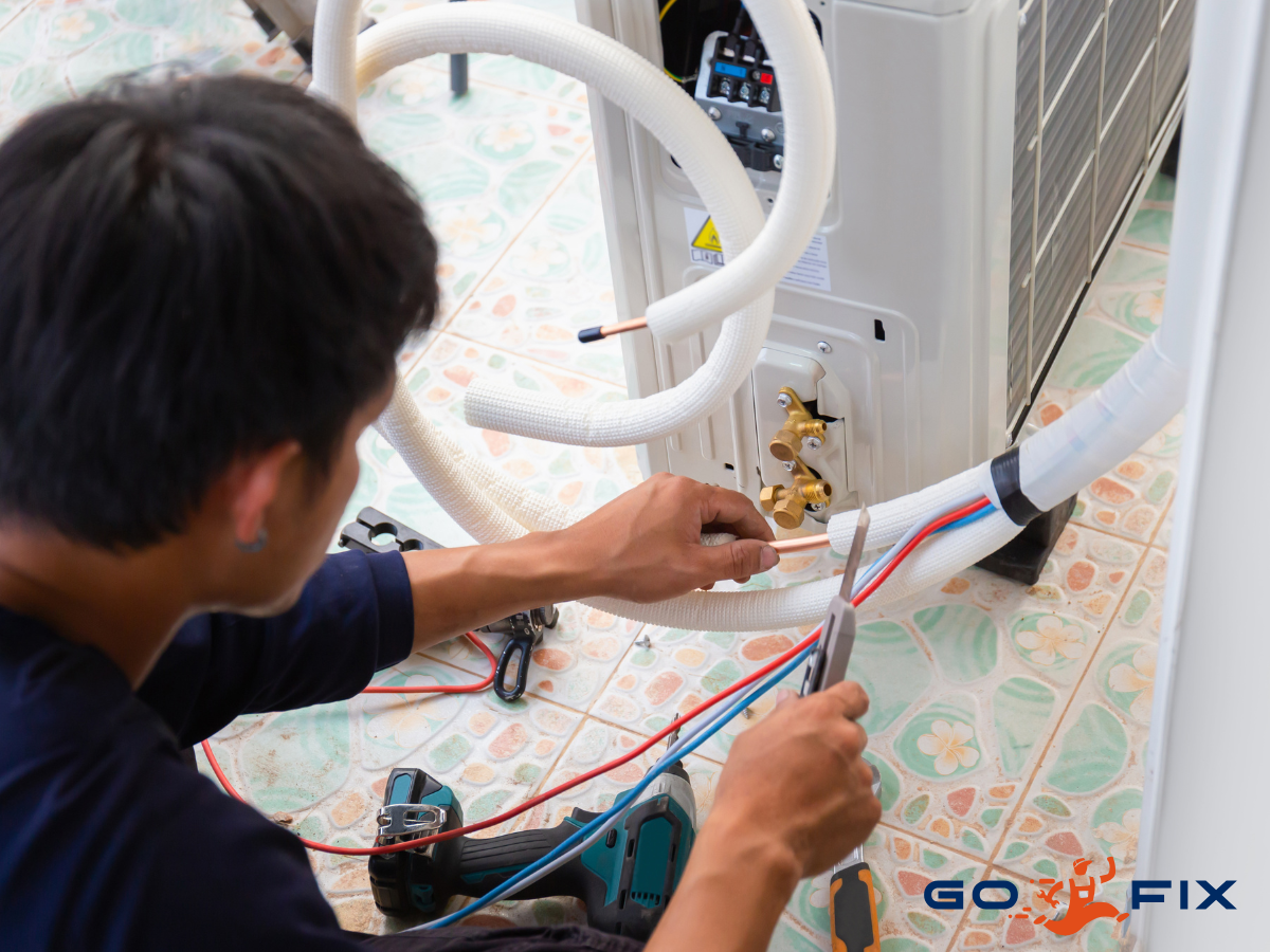 Máy lạnh chảy nước