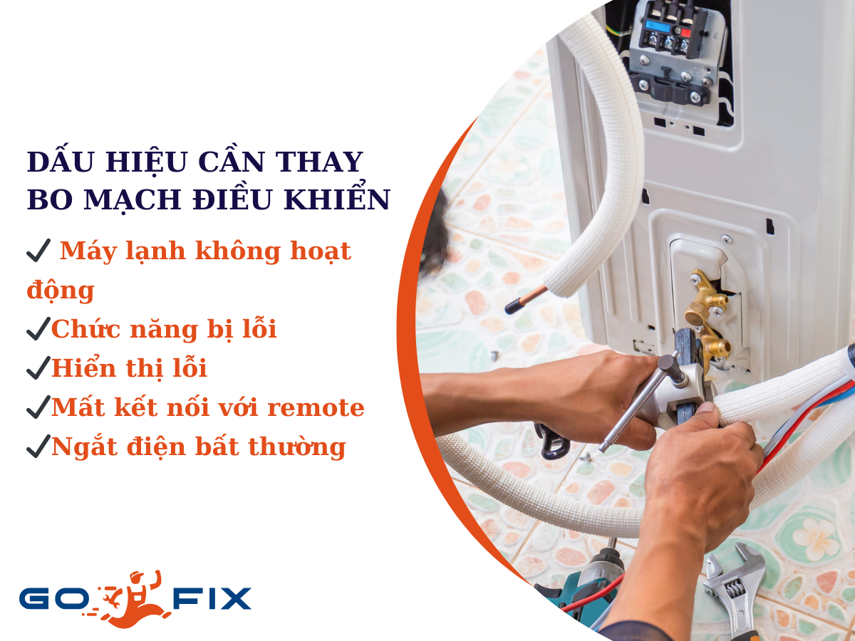 Dấu hiệu cần thay Bo mạch điều khiển máy lạnh