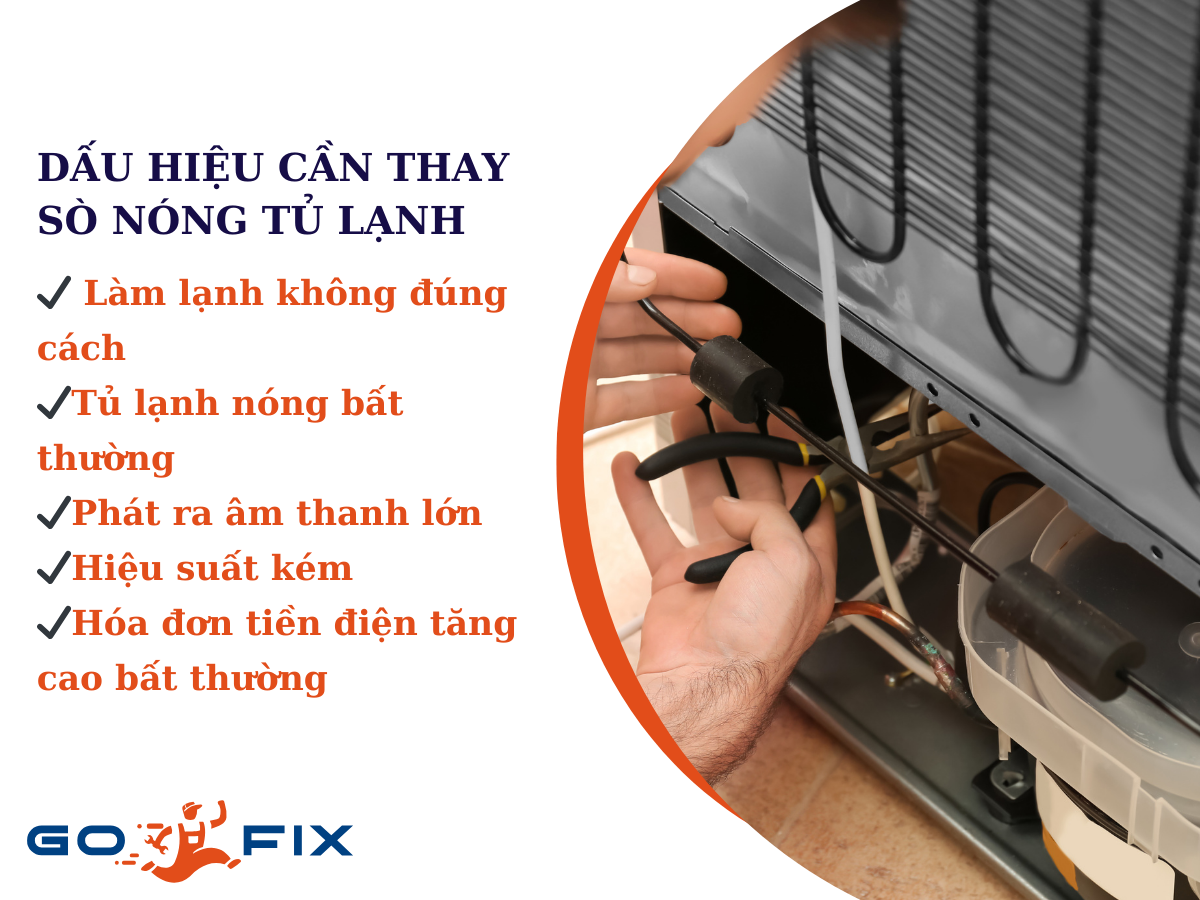 Dấu hiệu cần thay sò nóng của tủ lạnh
