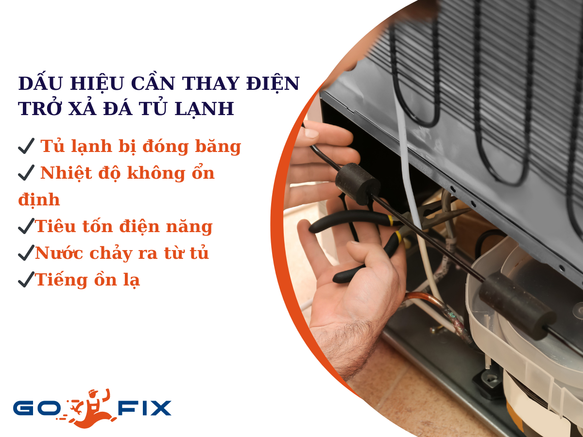 Dấu hiệu cần thay điện trở xả đá của tủ lạnh