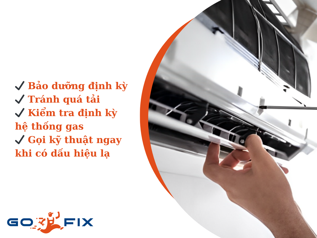 Lưu ý sau khi thay motor quạt dàn lạnh máy lạnh 1HP