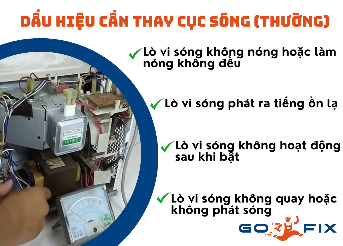 Dấu hiệu cần thay cục sóng (thường)