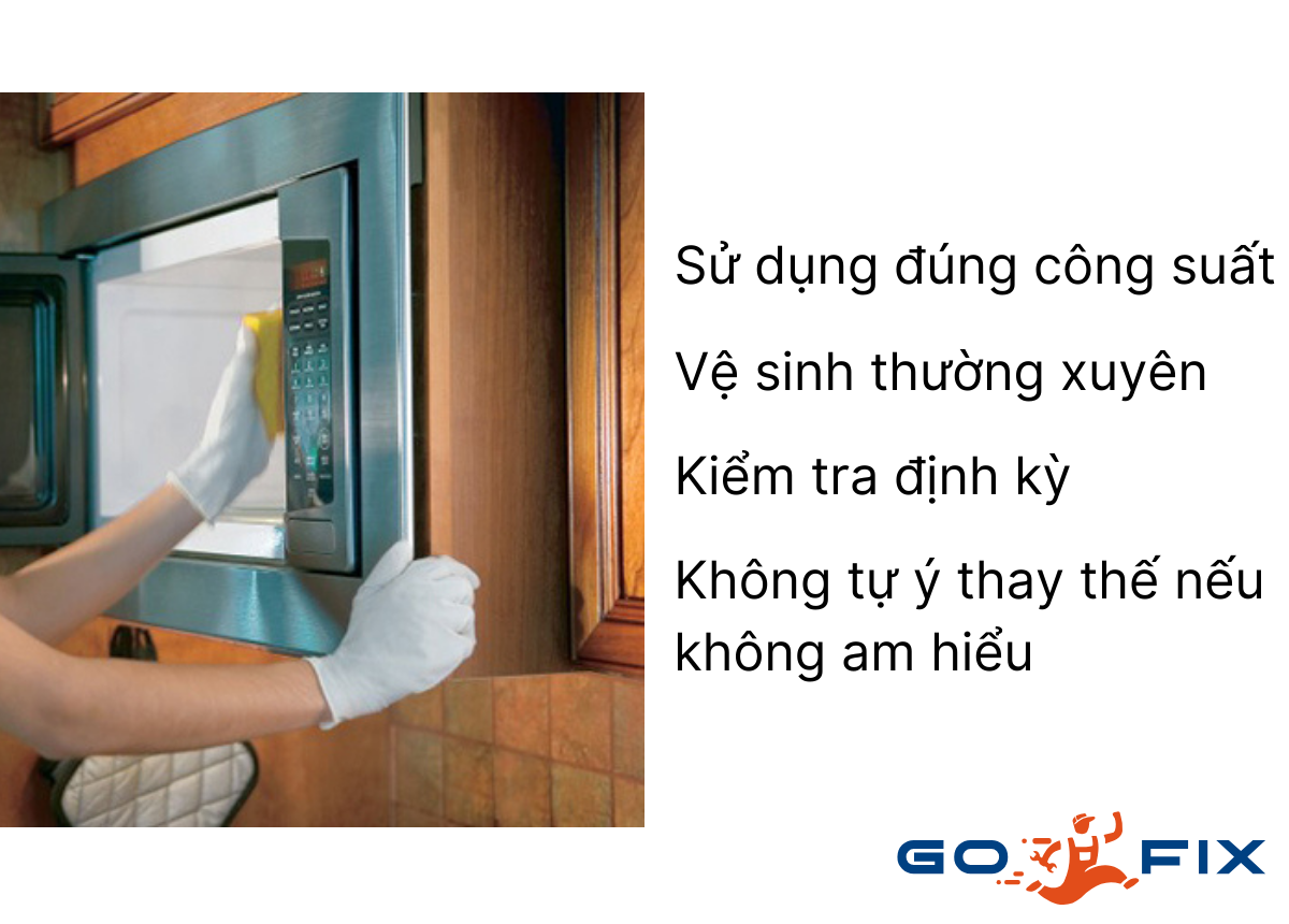 Lưu ý sau khi thay tụ lò vi sóng